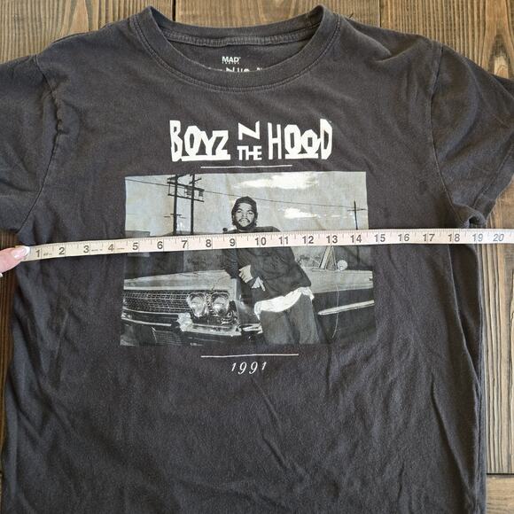 Vintage Boyz In The Hood 1991 Black Graphic T-Shirt Medium Y2K Ice Cube 90s Rap - Picture 4 of 5
